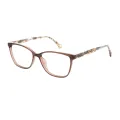 Ayliffe - Rectangle Brown Glasses for Women