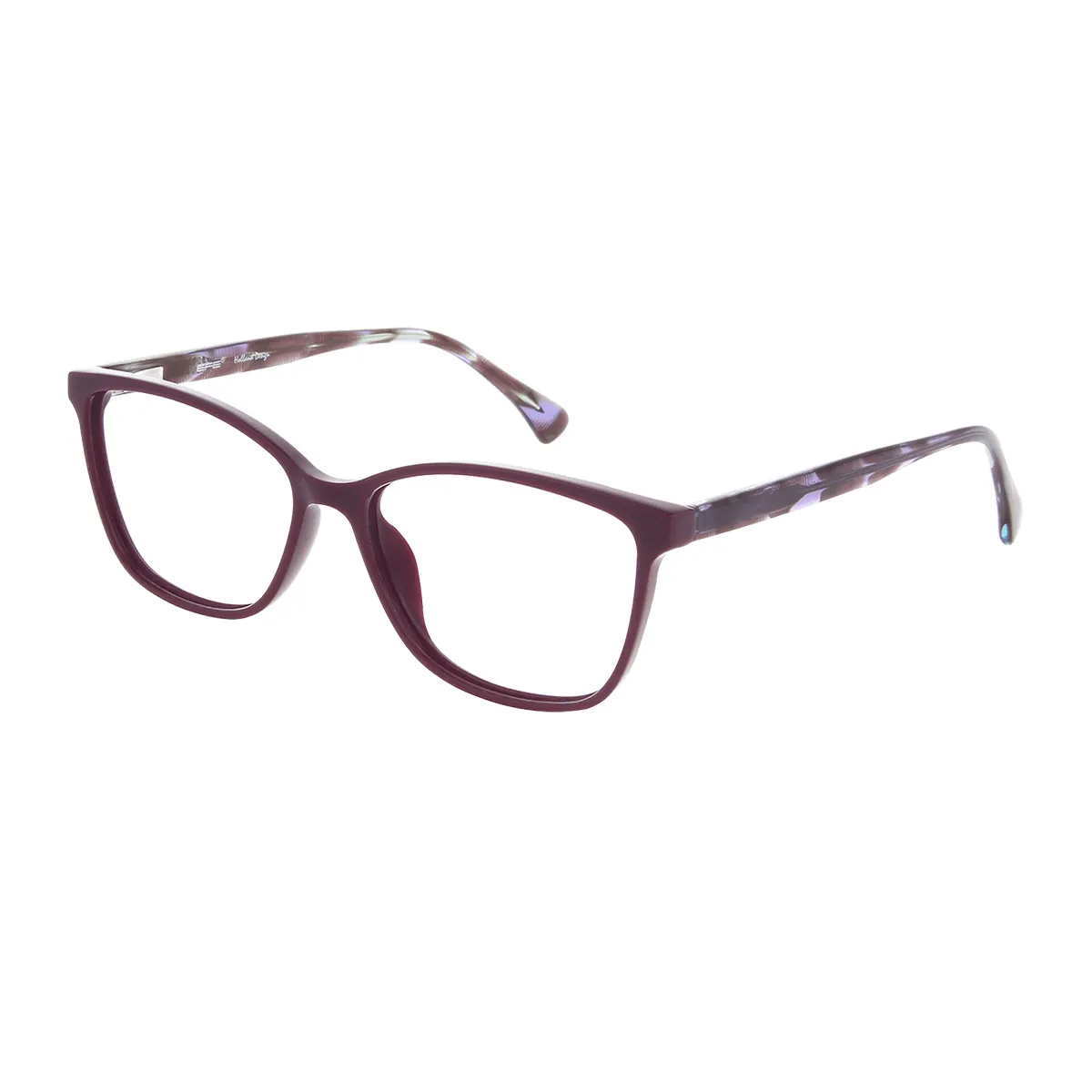 Ayliffe - Square Purple Glasses for Women