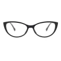 Basil - Cat-eye Black Glasses for Women