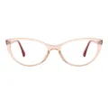 Basil - Oval Yellow Glasses for Women