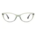 Basil - Oval Green Glasses for Women