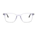 Wendy - Rectangle Purple Glasses for Women