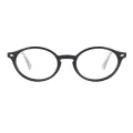 Heidi - Oval Black Reading Glasses for Women