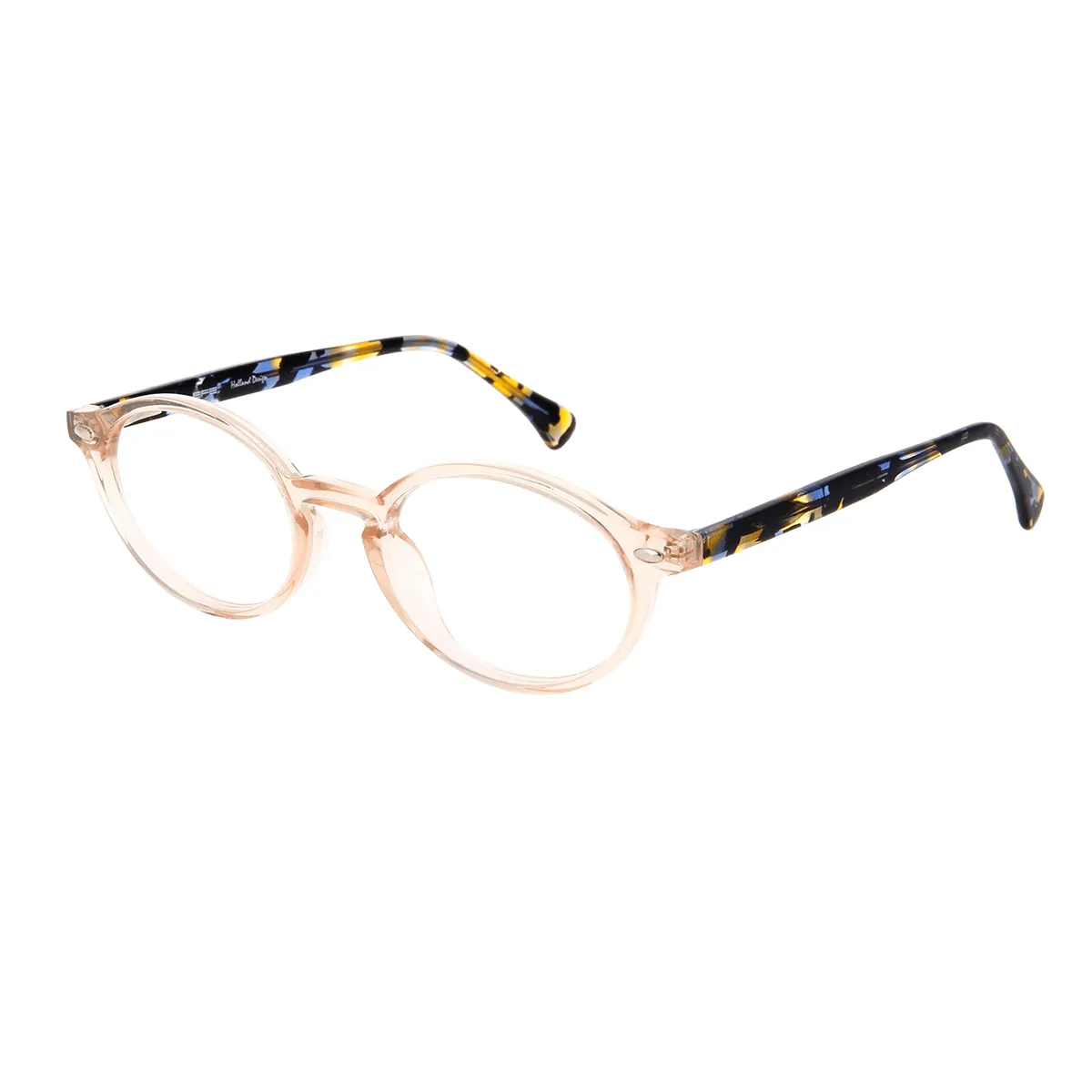 Elijah - Oval Brown Glasses for Women