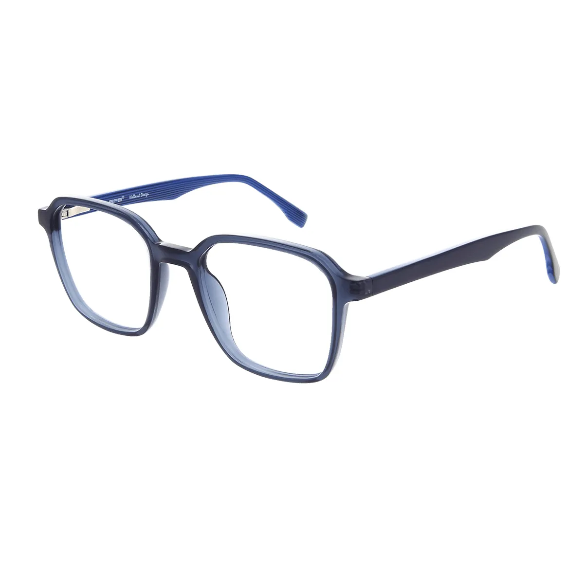 Guthrie - Square Blue Glasses for Men & Women