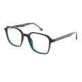 Guthrie - Square Green Glasses for Men & Women