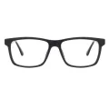 Alfred - Rectangle Black Glasses for Men