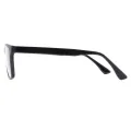Alfred - Rectangle Black Glasses for Men
