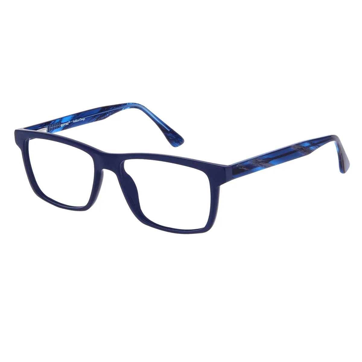 Alfred - Rectangle Blue Glasses for Men - EFE