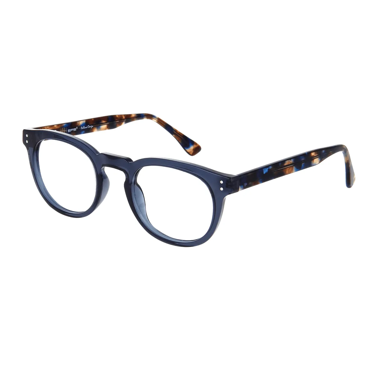 Annette - Oval Blue Glasses for Women