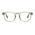 Annette - Oval Green Glasses for Women
