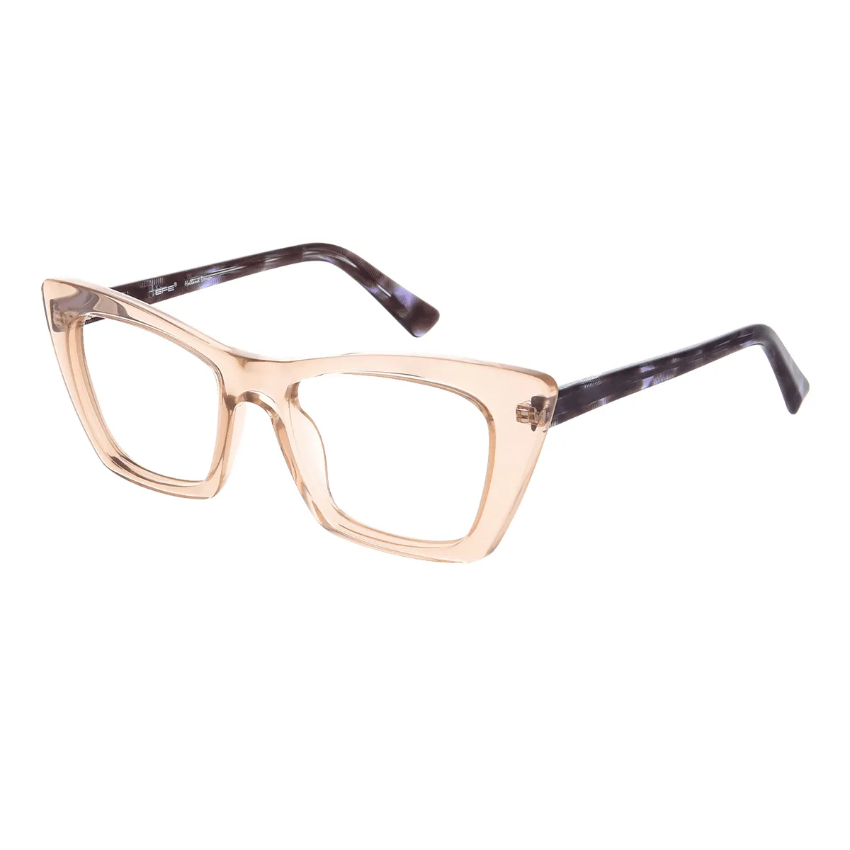 Alberta - Cat-eye Brown Glasses for Women - EFE