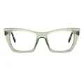 Alberta - Cat-eye Green Glasses for Women