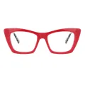 Alberta - Cat-eye Red Glasses for Women