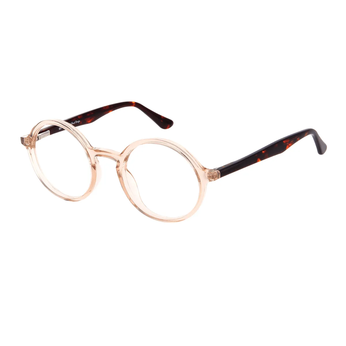 Deanna - Round Pink Glasses for Women