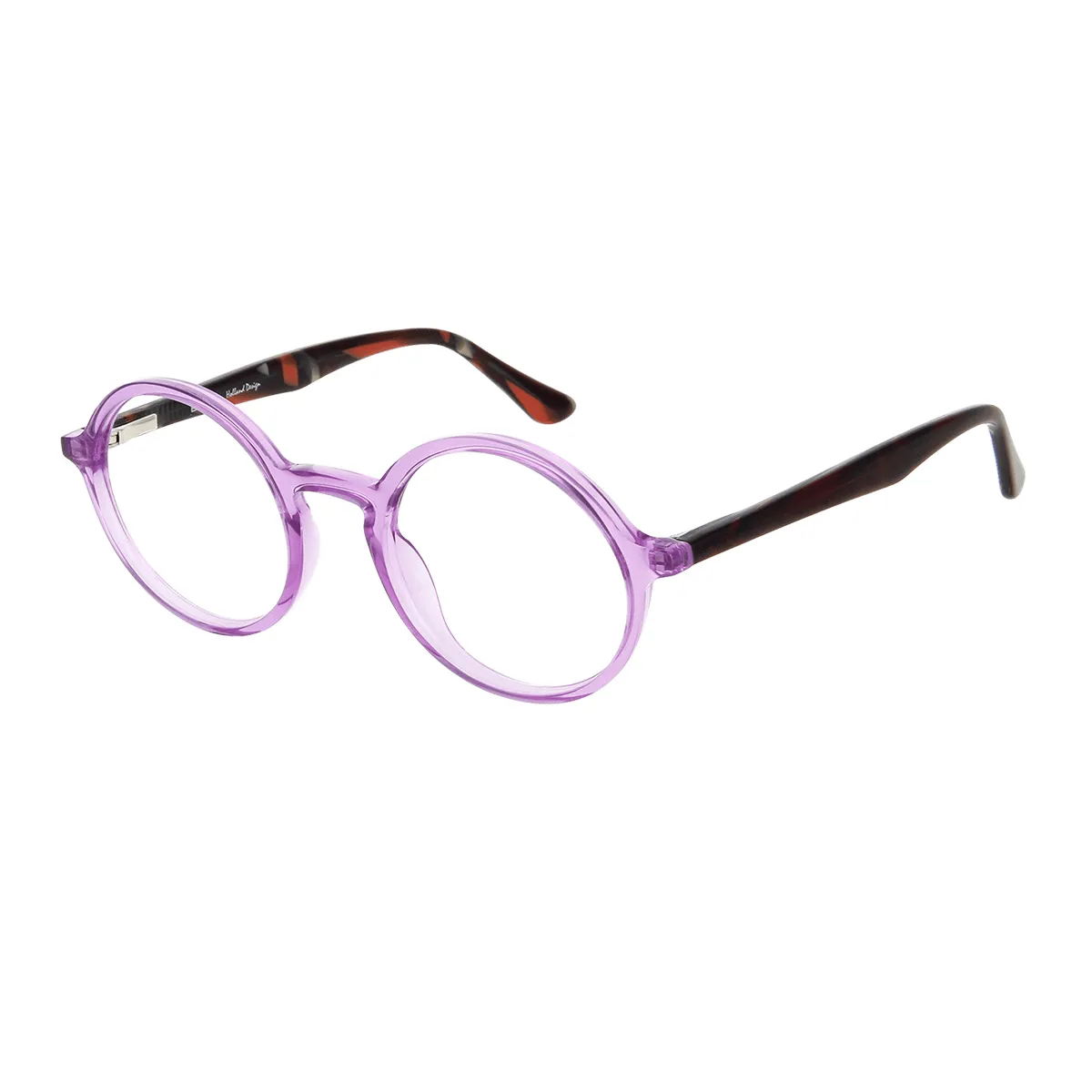 Deanna - Round Purple Glasses for Women - EFE