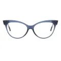 Ricarda - Cat-eye Blue Glasses for Women