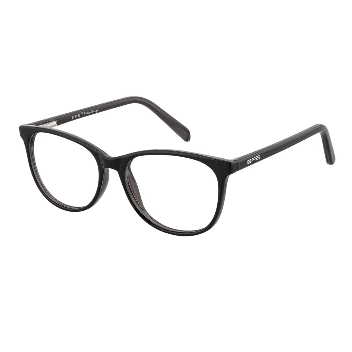 Lindsay - Oval Black Glasses for Men & Women