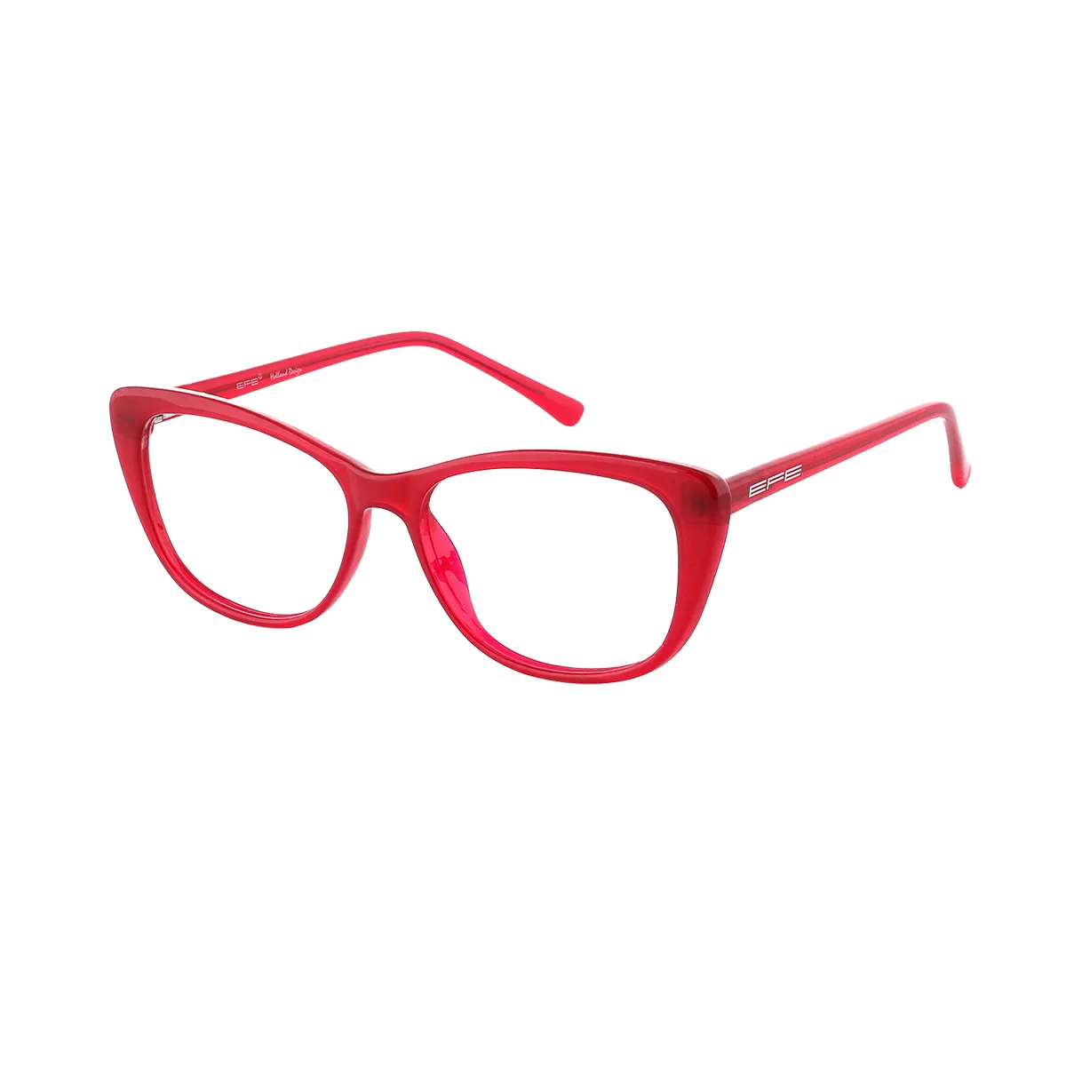 Haines - Cat-eye Red Glasses for Women - EFE