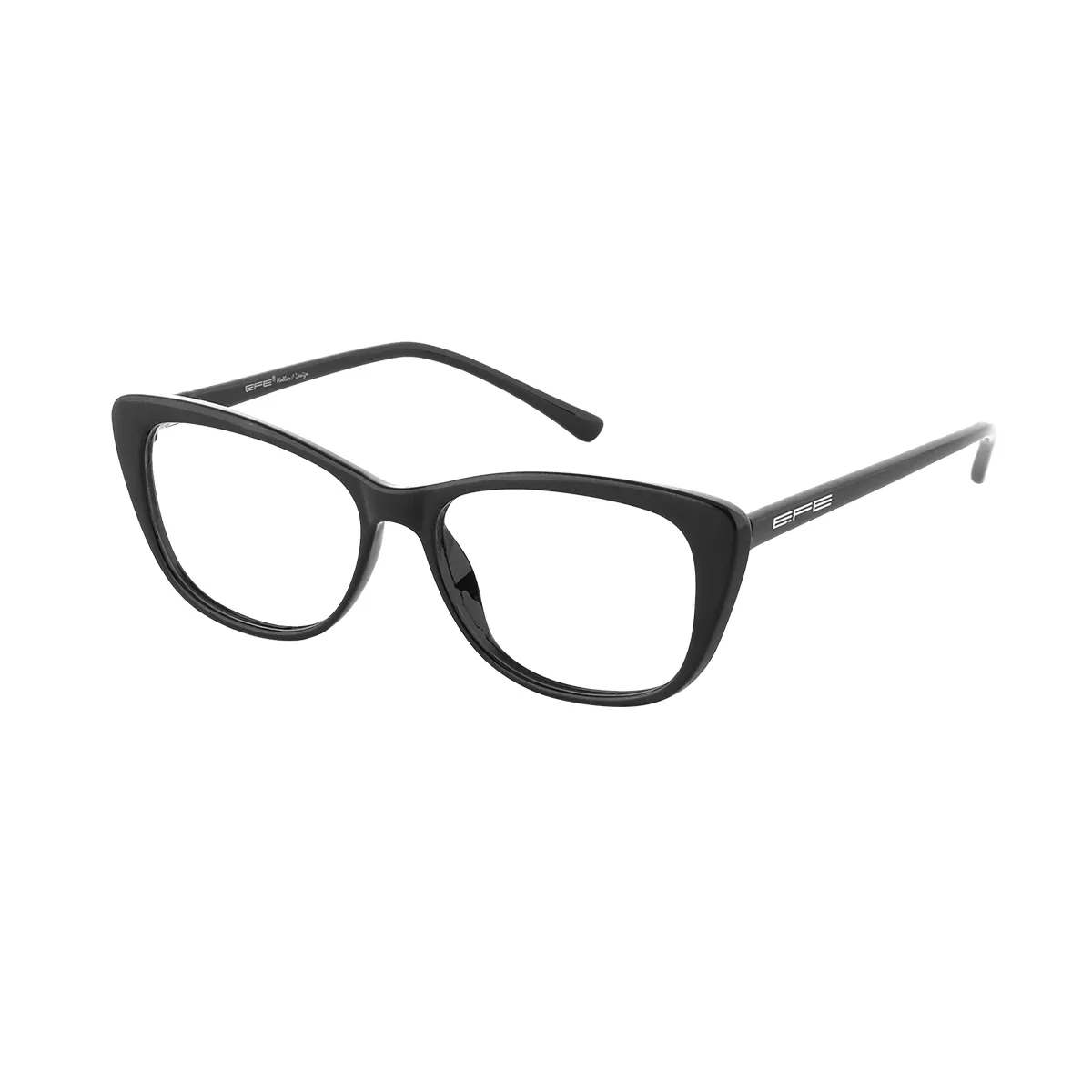 Classic Cat-eye Brown-striation Eyeglasses for Women
