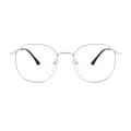 Whitman - Geometric Silver Glasses for Women
