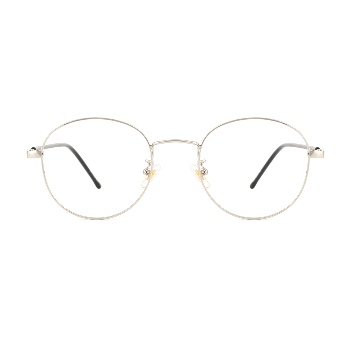 oval silver eyeglasses