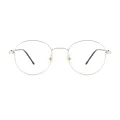 Tobin - Round Silver Glasses for Women