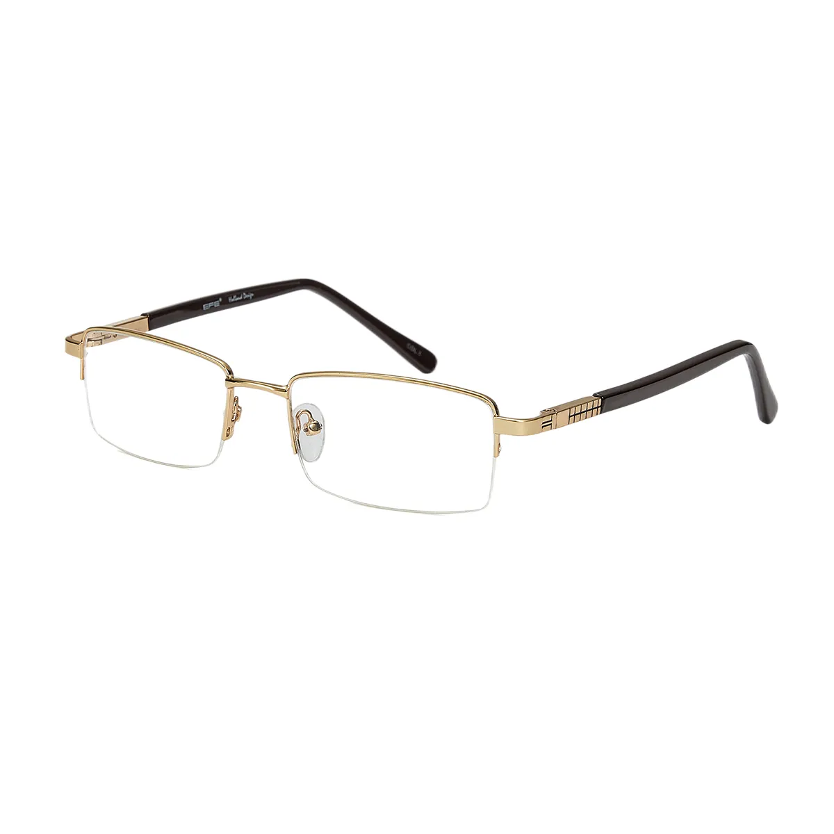 Classic Rectangle Black Eyeglasses for Men