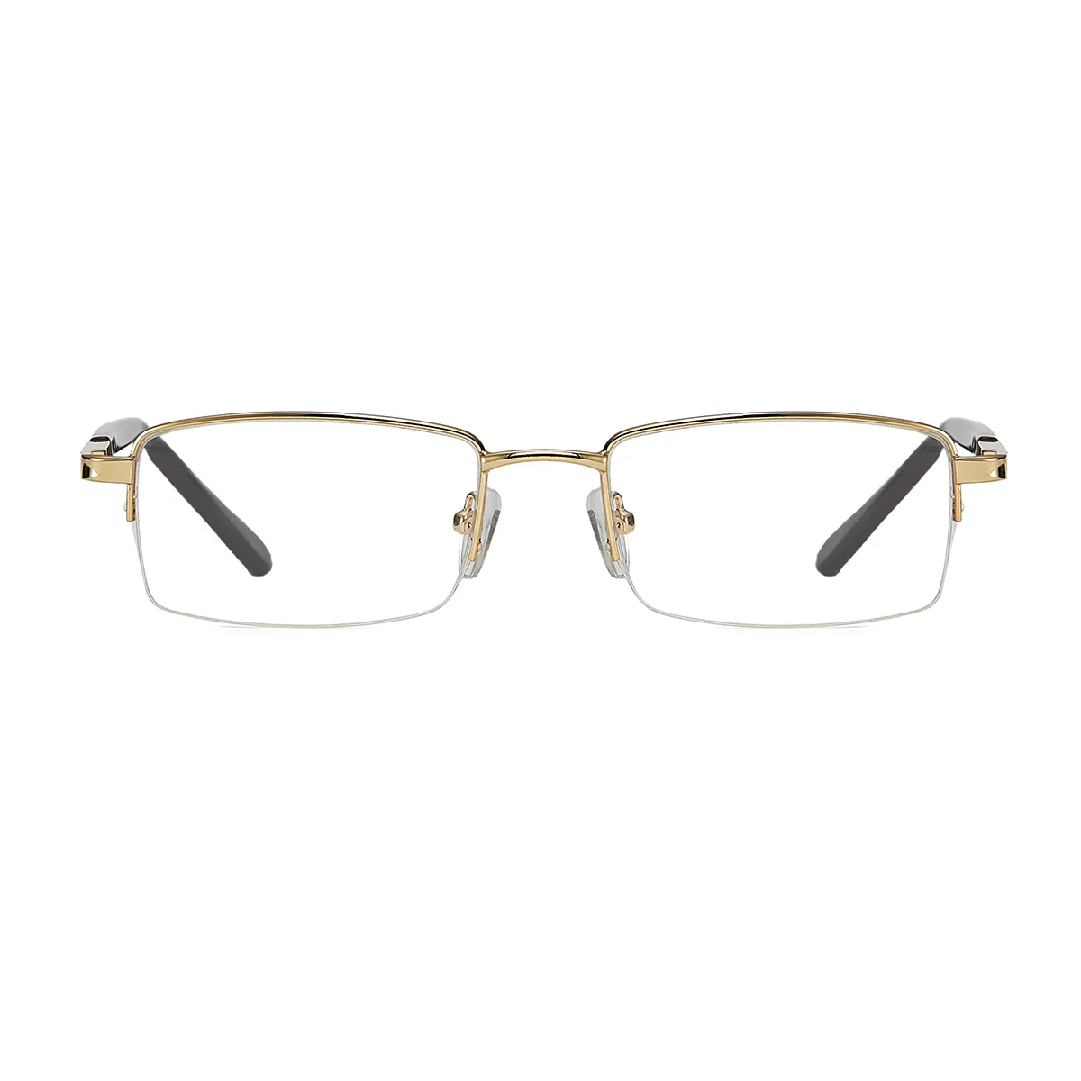 Classic Rectangle Gold  Eyeglasses for Men