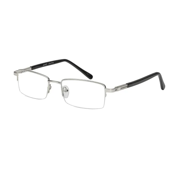 rectangle silver eyeglasses