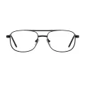 Manuel - Aviator Black Glasses for Men