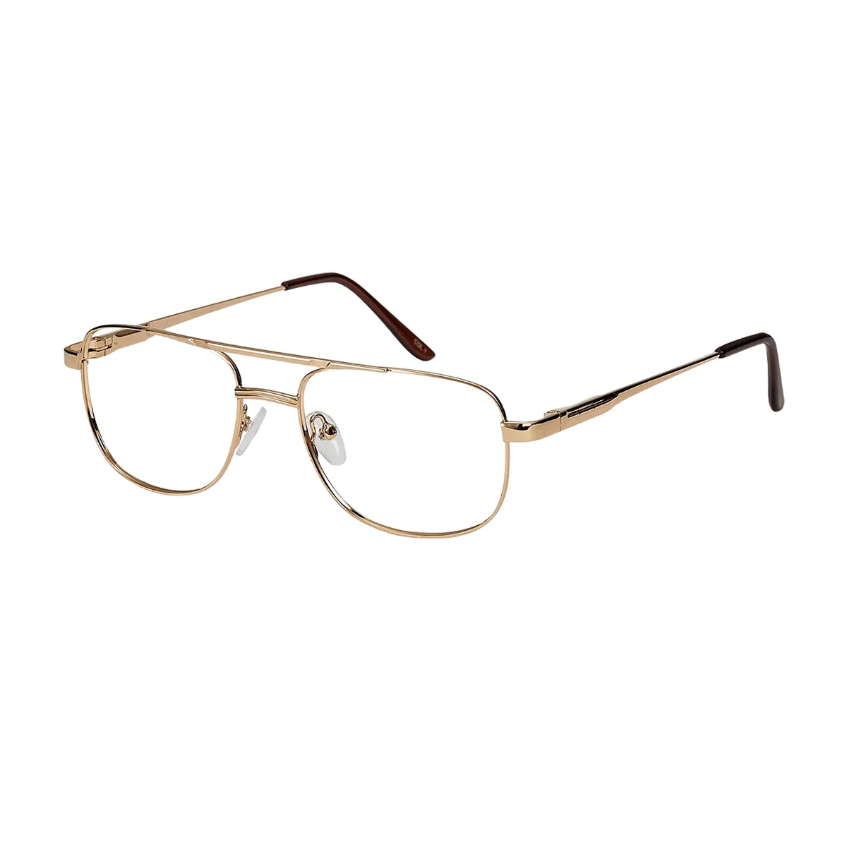 Manuel - Aviator Gold Glasses for Men - EFE