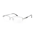 Pollock - Rectangle Silver Glasses for Men