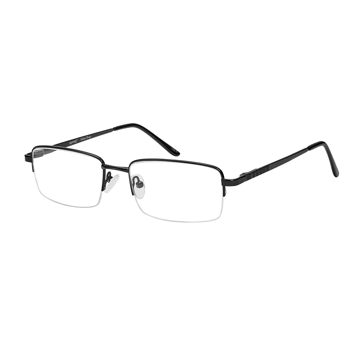 Classic Rectangle Brown Glasses for Men