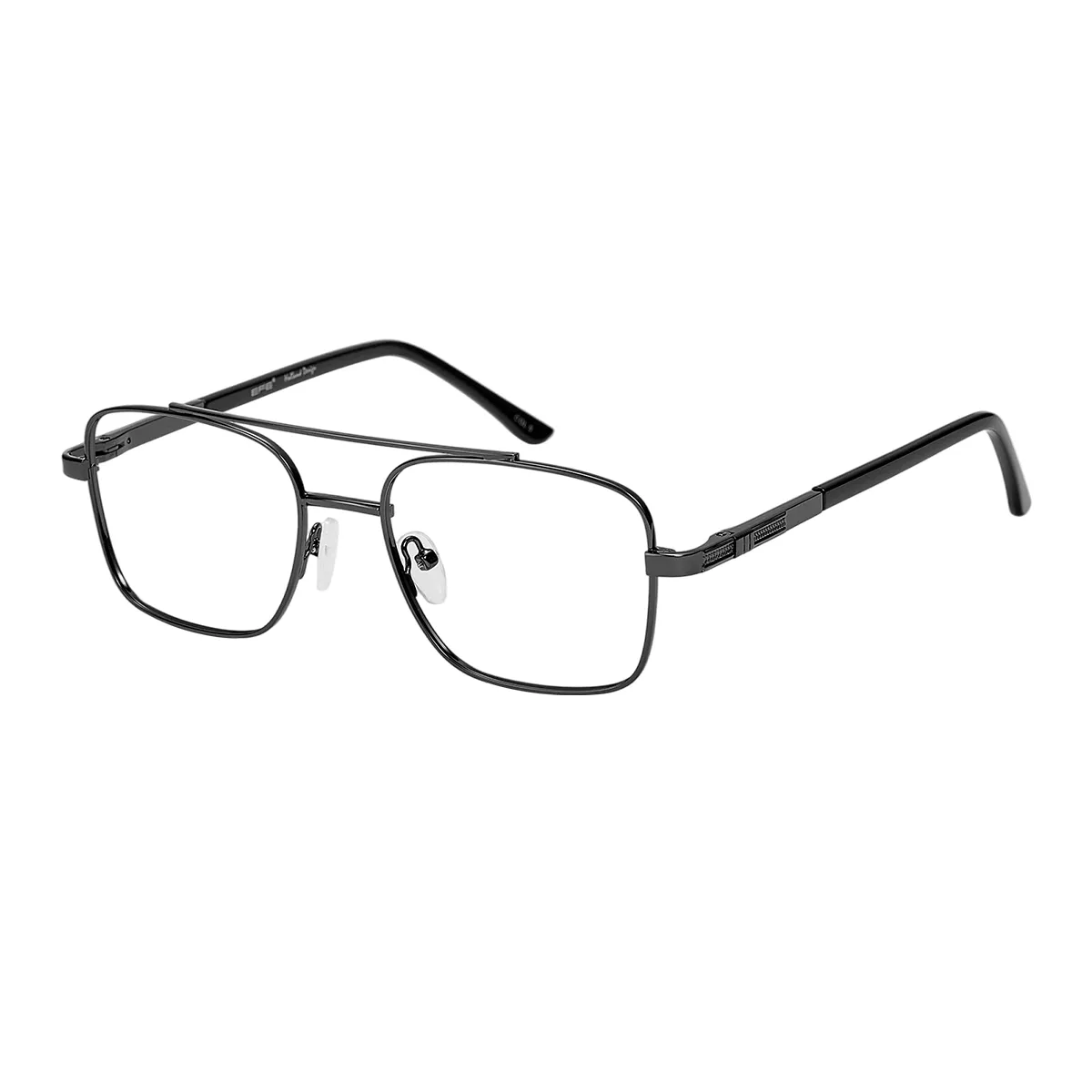 Leroy - Aviator Black Glasses for Men