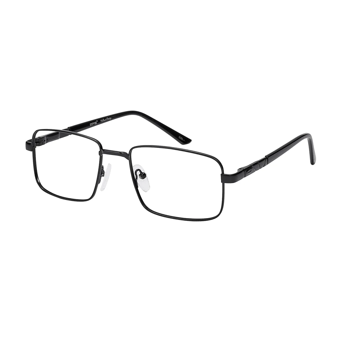 Bliss - Rectangle Black Glasses for Men