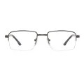 Luther - Rectangle Brown Glasses for Men