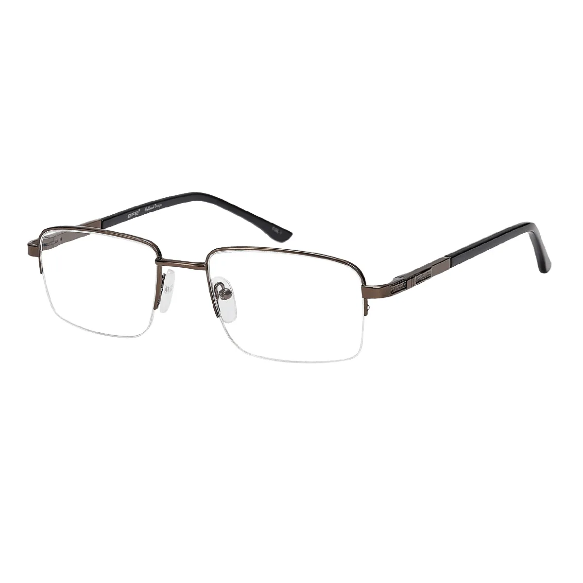 Luther - Rectangle Brown Glasses for Men