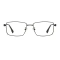 Kemp - Rectangle Black Glasses for Men