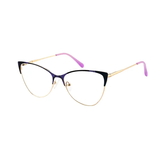 cat-eye demi-blue eyeglasses