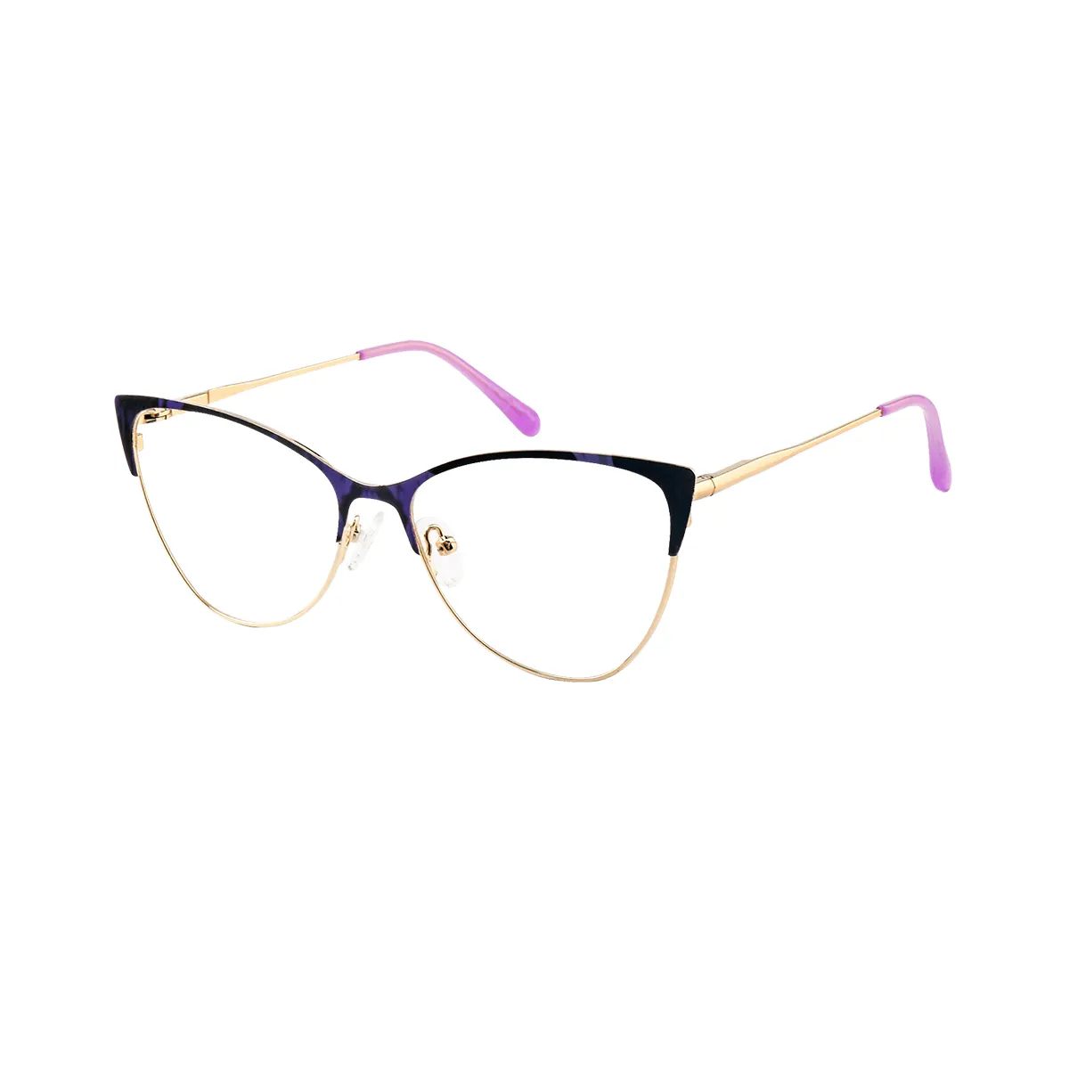 Fashion Cat-eye Demi-Blue Eyeglasses for Women