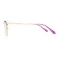 Ariadne - Square Purple Glasses for Women