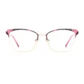 Ariadne - Square Pink Glasses for Women