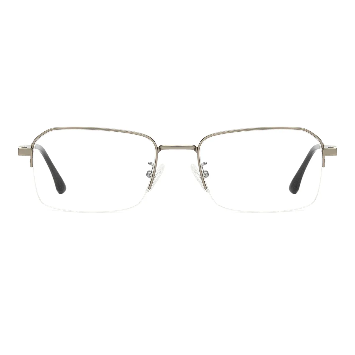Classic Rectangle Gunmetal  Eyeglasses for Men