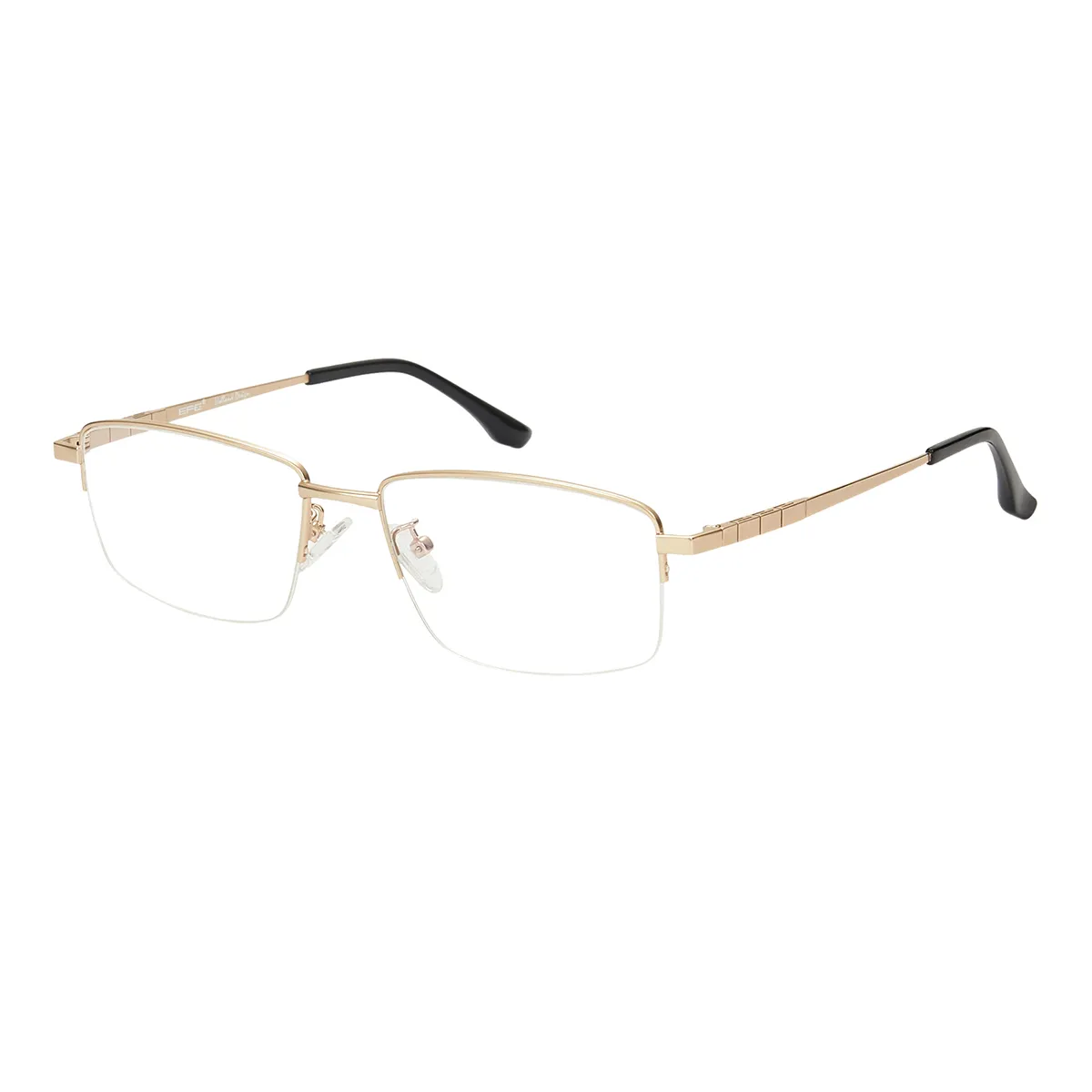 Delaney - Rectangle Gold Glasses for Men