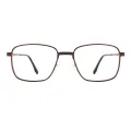Michael - Square Brown Glasses for Men