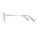 Alvira - Square Pink Glasses for Women