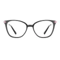 Iona - Square Black Glasses for Women