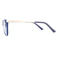 Iona - Square Blue Glasses for Women