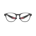 Karen - Oval Black-Red Glasses for Men